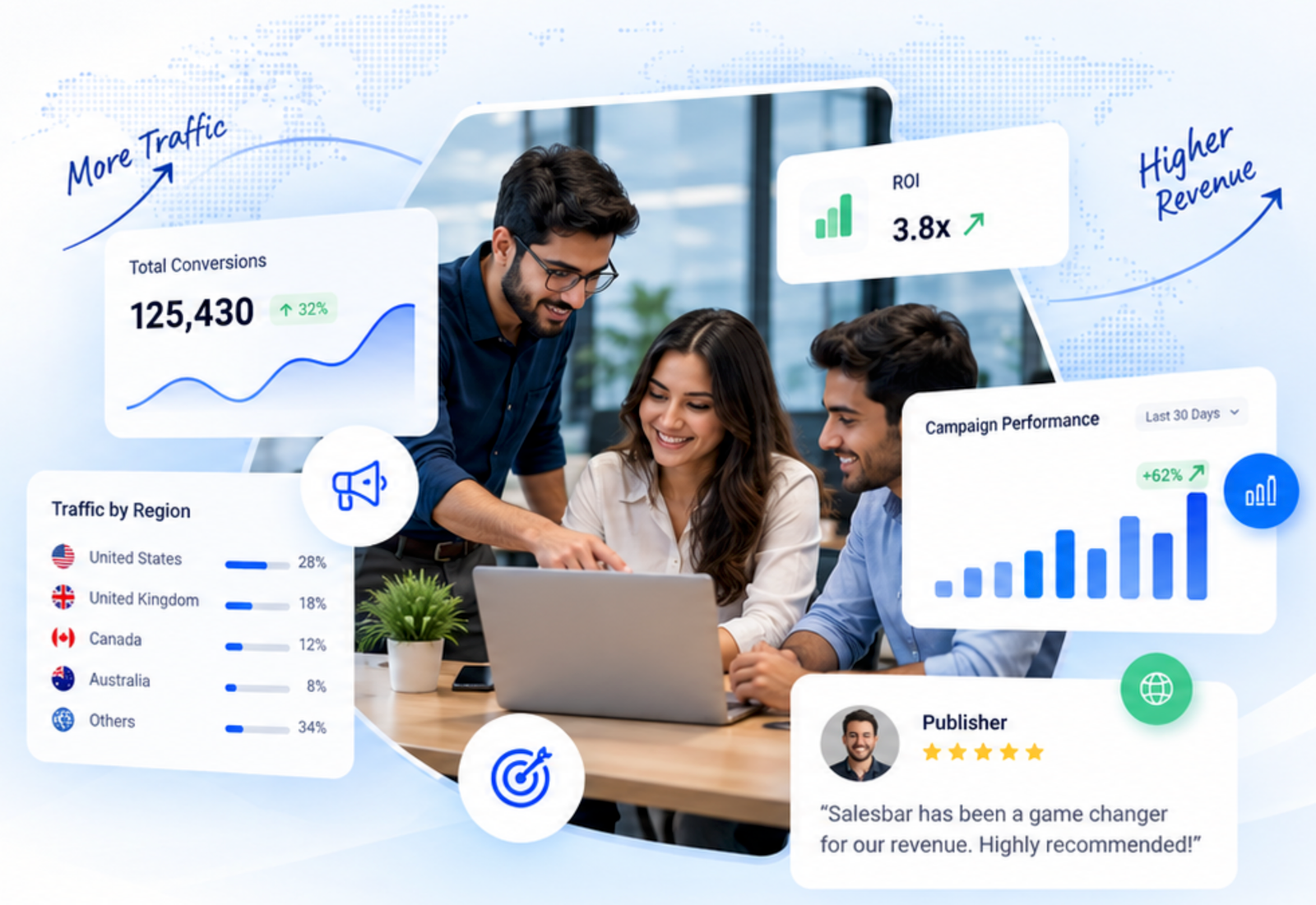 Salesbar Overview Collage